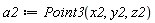 a2 := Point3(x2, y2, z2)