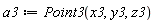 a3 := Point3(x3, y3, z3)