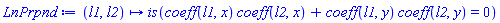 proc (l1, l2) options operator, arrow; is(coeff(l1, x)*coeff(l2, x)+coeff(l1, y)*coeff(l2, y) = 0) end proc