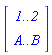 Vector(2, {(1) = `1..2`, (2) = `A..B`})