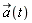 `#mover(mi("a"),mo("&rarr;"))`(t)