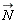 `#mover(mi("N"),mo("&rarr;"))`