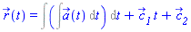 r_(t) = Int(Int(a_(t), t), t)+c__1_*t+c__2_