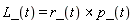 L_(t) = `&x`(r_(t), p_(t))