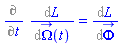%diff(%diff(L, Omega_(t)), t) = %diff(L, Phi_(t))