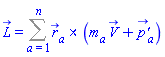 L_ = Sum(Physics:-Vectors:-`&x`(r_[a], V_*m[a]+`p'_`[a]), a = 1 .. n)