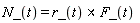 N_(t) = `&x`(r_(t), F_(t))