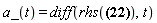 a_(t) = diff(rhs(v_(t) = (diff(x(t), t))*_i+(diff(y(t), t))*_j+(diff(z(t), t))*_k), t)