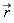 `#mover(mi("r"),mo("&rarr;"))`