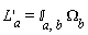 (diff(L(x), x))[a] = `&Iopf;`[a, b]*Omega[b]
