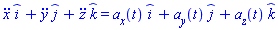 (diff(diff(x(t), t), t))*_i+(diff(diff(y(t), t), t))*_j+(diff(diff(z(t), t), t))*_k = a__x(t)*_i+a__y(t)*_j+a__z(t)*_k