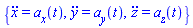 {diff(diff(x(t), t), t) = a__x(t), diff(diff(y(t), t), t) = a__y(t), diff(diff(z(t), t), t) = a__z(t)}