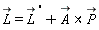 "(L)=((L))^( ')+(A) *P"