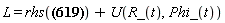 L = rhs(T = (1/2)*(Sum(m[i]*Physics[Vectors][Norm](Omega_(t))^2*Physics[Vectors][Norm](`r'_`[i])^2-m[i]*Physics[Vectors][`.`](Omega_(t), `r'_`[i])^2, i = 1 .. n))+(1/2)*Physics[Vectors][Norm](V_(t))^2*mu)+U(R_(t), Phi_(t))