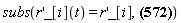 subs((diff(r(x), x))*_[i](t) = (diff(r(x), x))*_[i], T = (1/2)*(Sum(m[i]*Physics[Vectors][Norm](Omega_(t))^2*Physics[Vectors][Norm](`r'_`[i](t))^2-m[i]*Physics[Vectors][`.`](Omega_(t), `r'_`[i](t))^2, i = 1 .. n))+(1/2)*Physics[Vectors][Norm](V_(t))^2*mu)