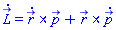 diff(L_(t), t) = Physics:-Vectors:-`&x`(diff(r_(t), t), p_(t))+Physics:-Vectors:-`&x`(r_(t), diff(p_(t), t))