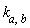 `k__a,b`