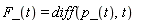 F_(t) = diff(p_(t), t)