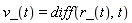 v_(t) = diff(r_(t), t)