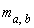 `m__a,b`