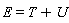 E = T+U