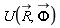 U(`#mover(mi("R"),mo("&rarr;"))`, `#mover(mi("&Phi;",fontstyle = "normal"),mo("&rarr;"))`)