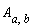 A[a, b]
