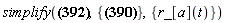 simplify(M*r__M_(t)/(m*n+M)+m*(Sum(r_[a](t), a = 1 .. n))/(m*n+M) = 0, {`&Ropf;_`[a](t) = r_[a](t)-r__M_(t)}, {r_[a](t)})