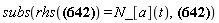 subs(rhs(diff(`L'`[a](t), t) = Physics[Vectors][Component](Physics[Vectors][`&x`](R_(t), F_[ext]), a)) = N_[a](t), diff(`L'`[a](t), t) = Physics[Vectors][Component](Physics[Vectors][`&x`](R_(t), F_[ext]), a))