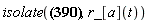 isolate(`&Ropf;_`[a](t) = r_[a](t)-r__M_(t), r_[a](t))