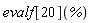 evalf[20](%)