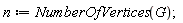 n := NumberOfVertices(G)