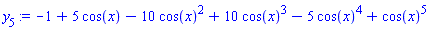 -1+5*cos(x)-10*cos(x)^2+10*cos(x)^3-5*cos(x)^4+cos(x)^5