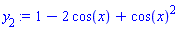1-2*cos(x)+cos(x)^2