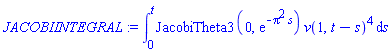 int(JacobiTheta3(0, exp(-Pi^2*s))*v(1, t-s)^4, s = 0 .. t)