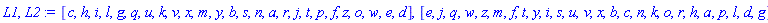 [c, h, i, l, g, q, u, k, v, x, m, y, b, s, n, a, r, j, t, p, f, z, o, w, e, d], [e, j, q, w, z, m, f, t, y, i, s, u, v, x, b, c, n, k, o, r, h, a, p, l, d, g]