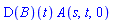 (D(B))(t)*A(s, t, 0)