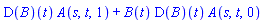 (D(B))(t)*A(s, t, 1)+B(t)*(D(B))(t)*A(s, t, 0)
