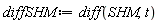 diffSHM := diff(SHM, t)