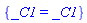 {_C1 = _C1}