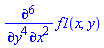 diff(diff(diff(diff(diff(diff(f1(x, y), x), x), y), y), y), y)