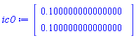 Vector(2, {(1) = .1000000000000000, (2) = .1000000000000000})