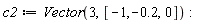c2 := Vector(3, [-1, -.2, 0]):