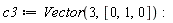 c3 := Vector(3, [0, 1, 0]):