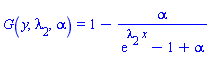 G(y, lambda[2], alpha) = 1-alpha/(exp(lambda[2]*x)-1+alpha)