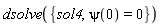 dsolve({sol4, psi(0) = 0})