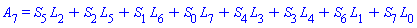 A[7] = S[5]*L[2]+S[2]*L[5]+S[1]*L[6]+S[0]*L[7]+S[4]*L[3]+S[3]*L[4]+S[6]*L[1]+S[7]*L[0]