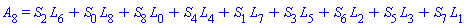 A[8] = S[2]*L[6]+S[0]*L[8]+S[8]*L[0]+S[4]*L[4]+S[1]*L[7]+S[3]*L[5]+S[6]*L[2]+S[5]*L[3]+S[7]*L[1]