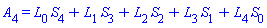 A[4] = L[0]*S[4]+L[1]*S[3]+L[2]*S[2]+L[3]*S[1]+L[4]*S[0]