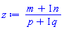 (m+I*n)/(p+I*q)